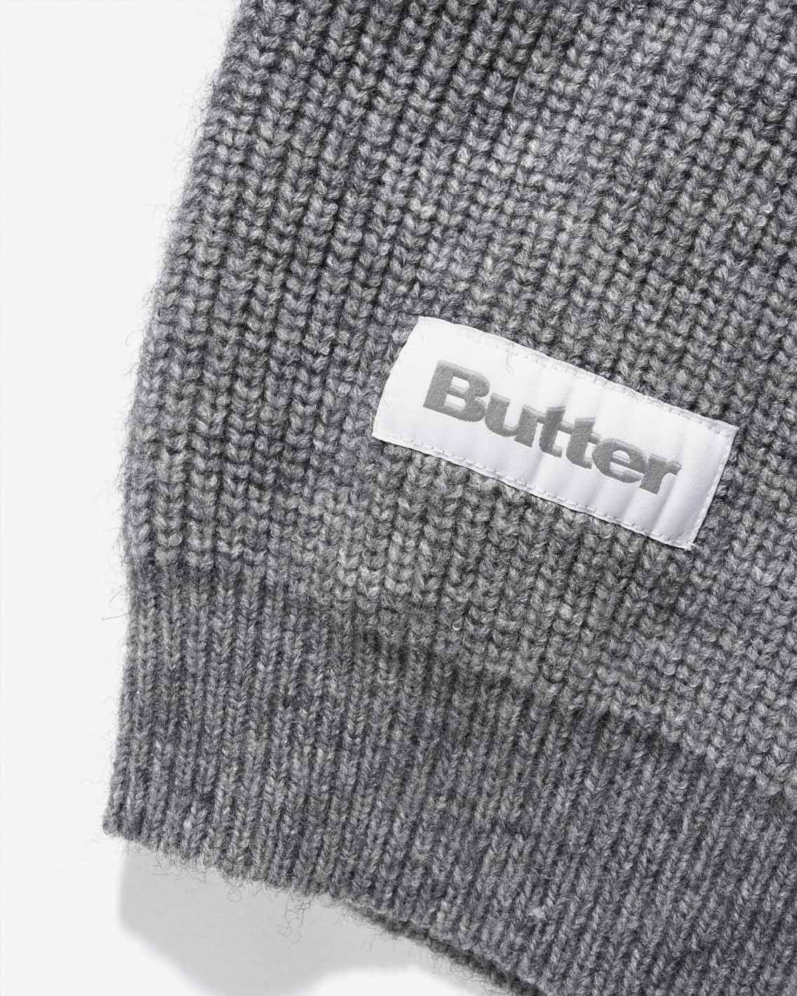 Butter Goods - Marle Knitted Sweater - Grey