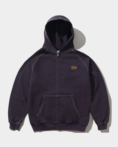 Butter Goods - Sketch Zip-Thru Hood - Eggplant Hoodies Butter Goods