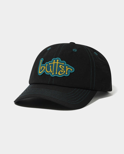 Butter Goods - Connection 6 Panel Cap - Black Hats Butter Goods