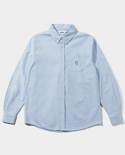 Butter Goods - Spike Oxford Shirt - Blue Shirts Butter Goods