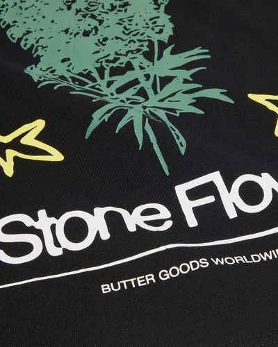 Butter Goods - Stone Flower Tee - Black
