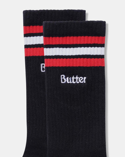 Butter Goods - Stripe Socks - Black
