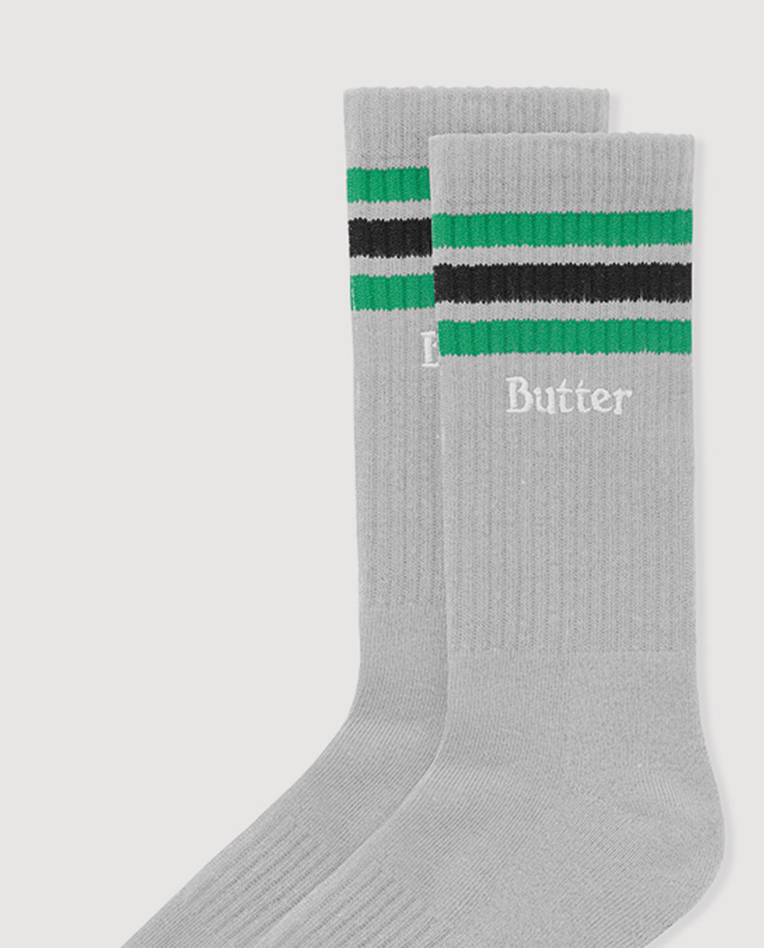  Butter Goods - Stripe Socks - Grey Heather