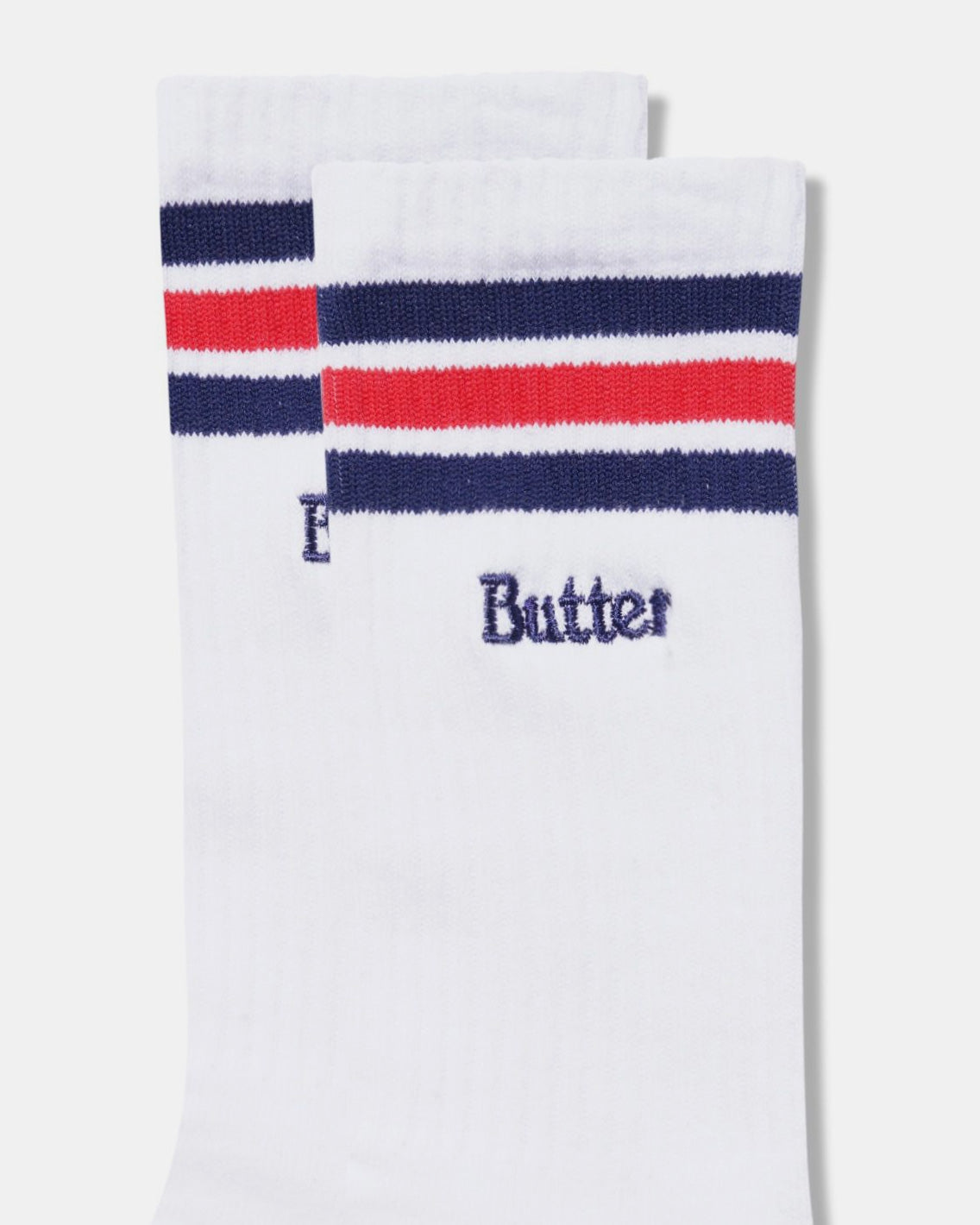 Butter Goods - Stripe Socks - White