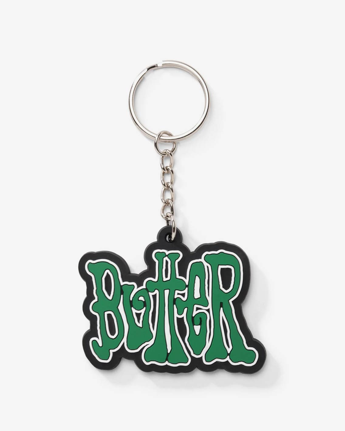Butter Goods - Tour Rubber Keychain - Green / White