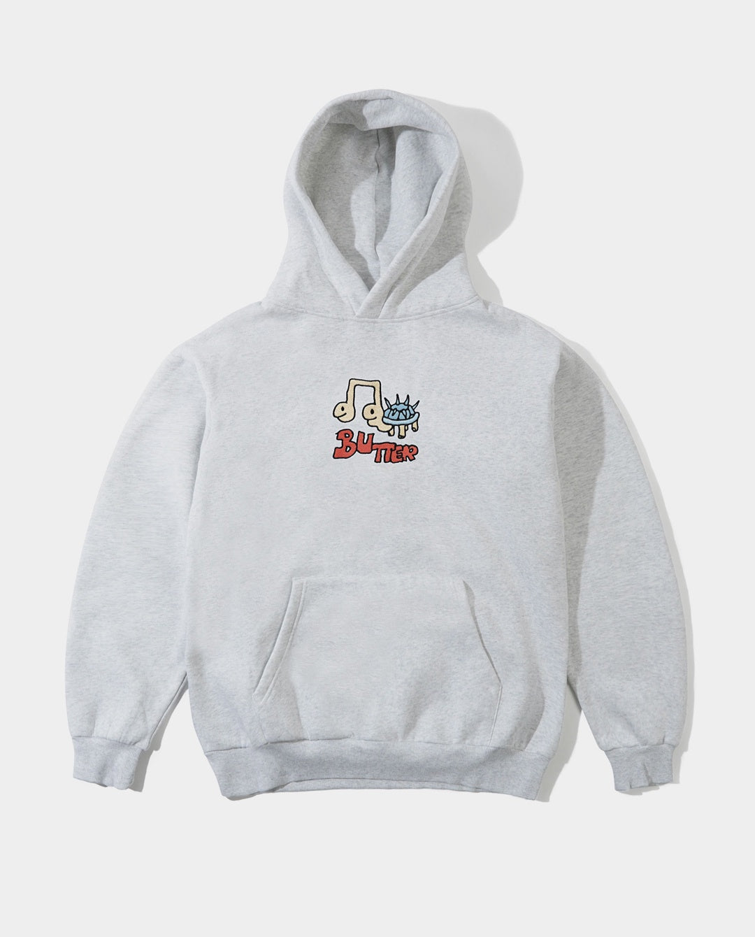 Butter Goods - Turtle Pullover Hood - Ash Hoodies Butter Goods