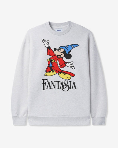 Butter Goods x Disney - Fantasia Crewneck Sweatshirt - Ash Grey