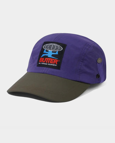 Butter Goods - All Terrain 4 Panel Flap Hat - Grape Hats Butter Goods   