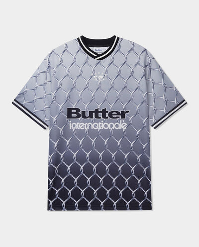 Butter Goods - Cage Football Jersey - Grey T-Shirts Butter Goods   