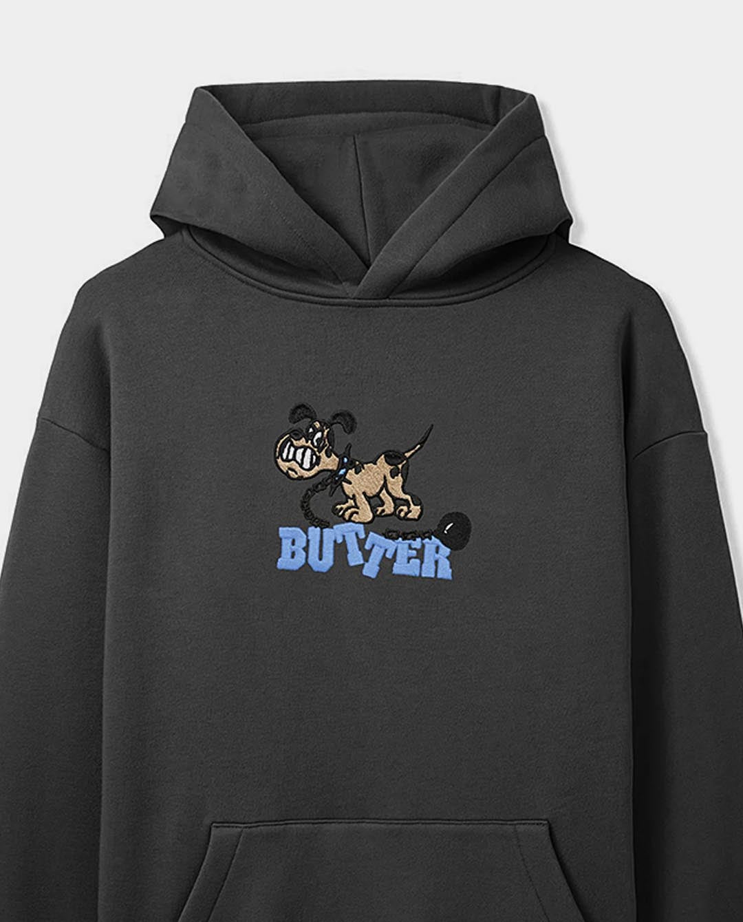 Butter Goods Unleash Pullover Hood Washed Black