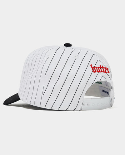 Butter Goods x Miles Davis - Thanks 6 Panel Hat - White/Black Hats Butter Goods
