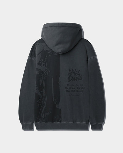 Butter Goods x Miles Davis - Thanks Zip-Thru Hood - Grey Hoodies Butter Goods