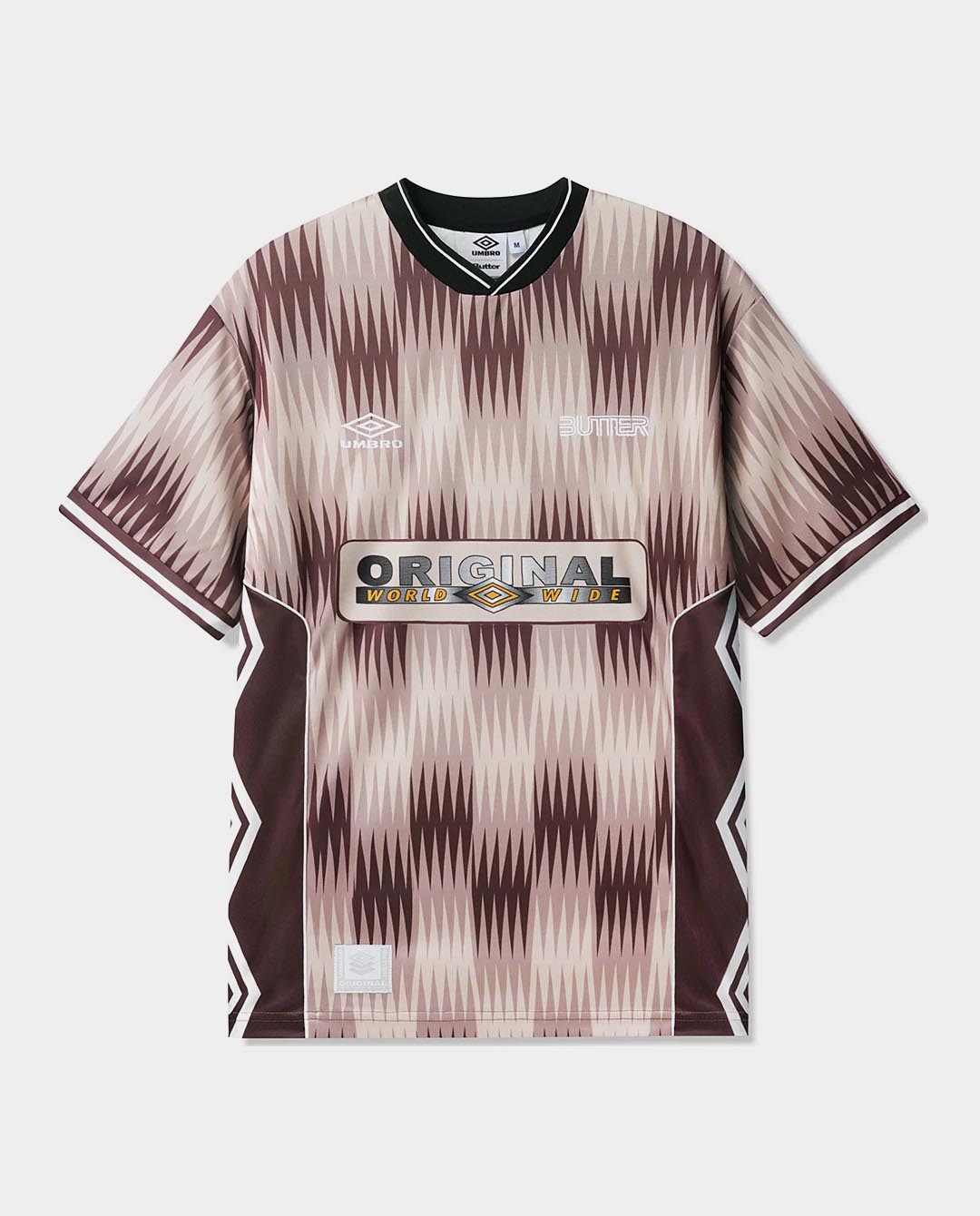 Butter Goods x Umbro - Optical Jersey - Brown/Taupe T-Shirts Butter Goods   