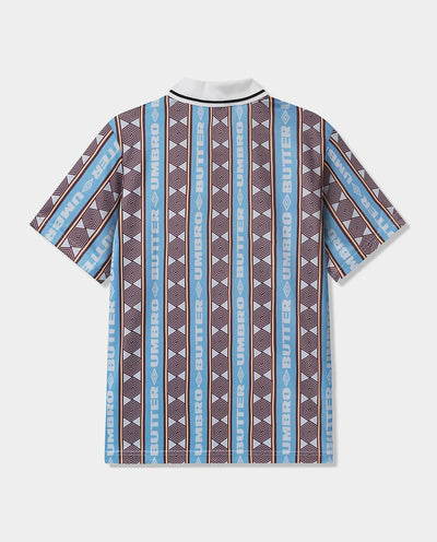 Butter Goods x Umbro - Vert Jersey - Sky/Brown T-Shirts Butter Goods   