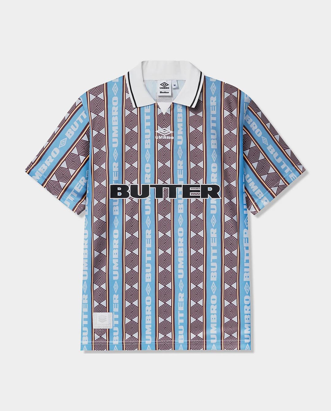 Butter Goods x Umbro - Vert Jersey - Sky/Brown T-Shirts Butter Goods   