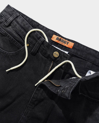 Butter Goods - Bronco Denim Jeans - Washed Black Pants Butter Goods