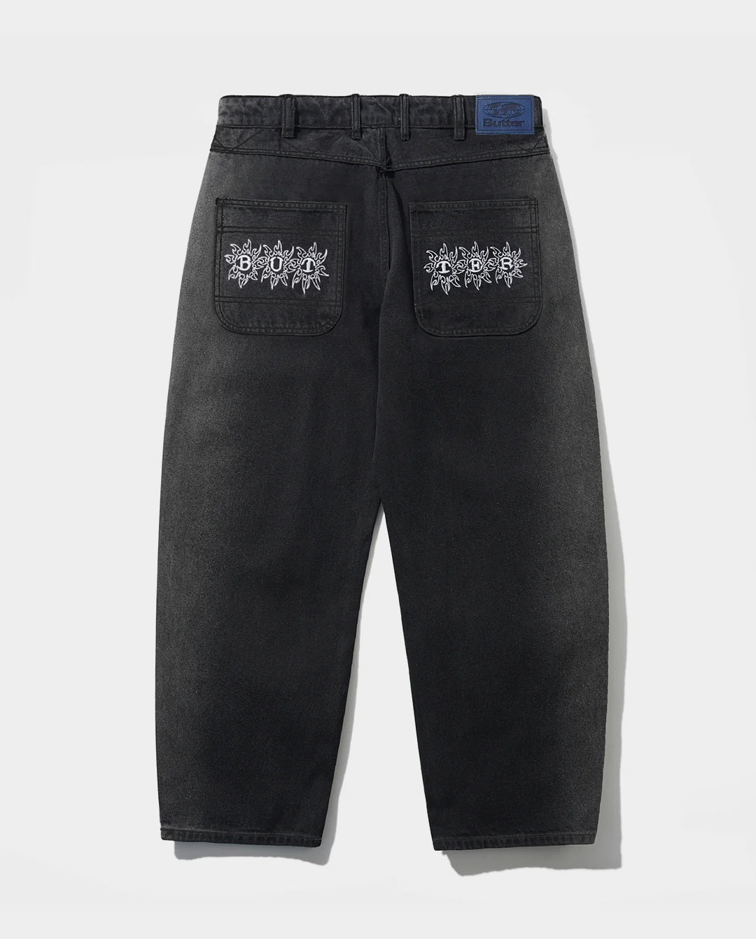 Butter Goods - Bronco Denim Jeans - Washed Black Pants Butter Goods
