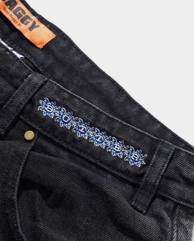 Butter Goods - Bronco Denim Jeans - Washed Black Pants Butter Goods
