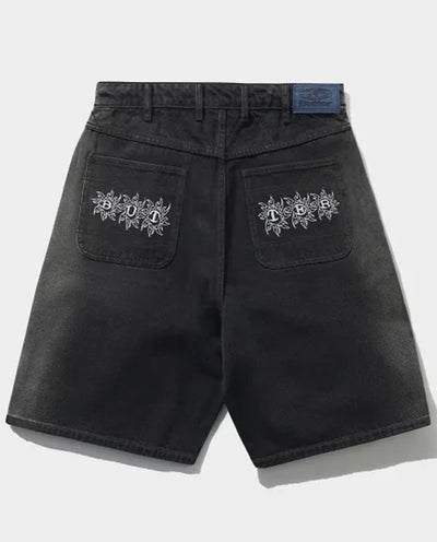 Butter Goods - Bronco Denim Shorts - Washed Black Shorts Butter Goods