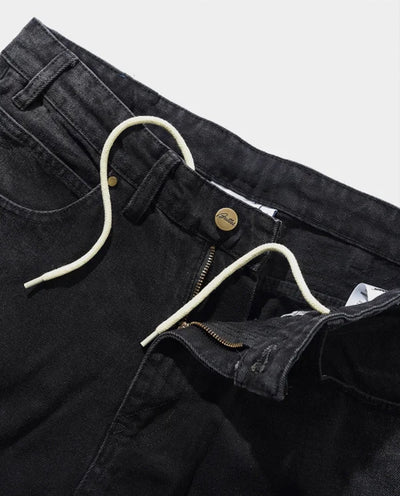 Butter Goods - Bronco Denim Shorts - Washed Black Shorts Butter Goods