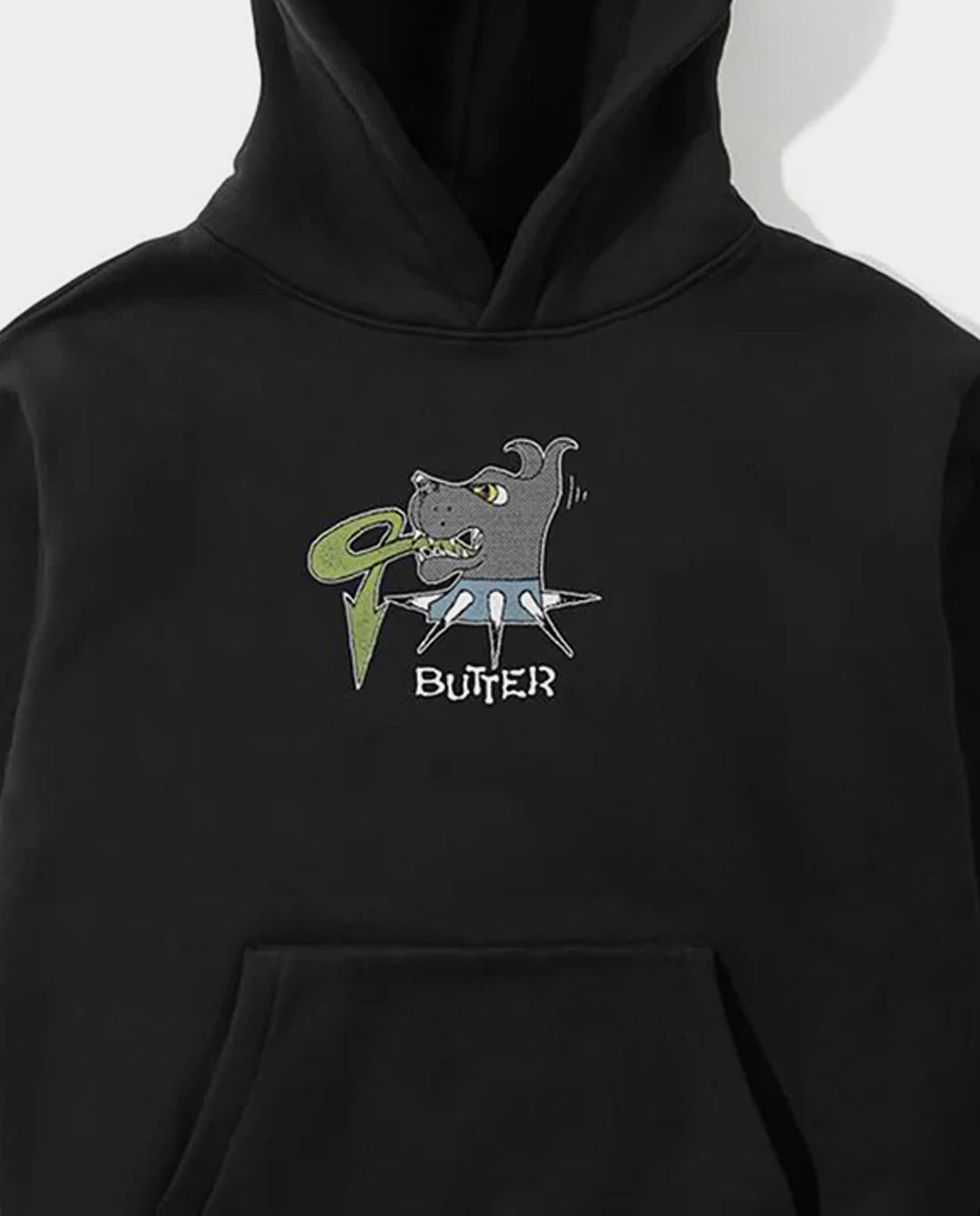 Butter Goods - Canine Pullover Hood - Black Hoodies Butter Goods