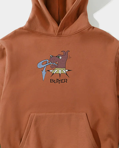 Butter Goods - Canine Pullover Hood - Rust Hoodies Butter Goods