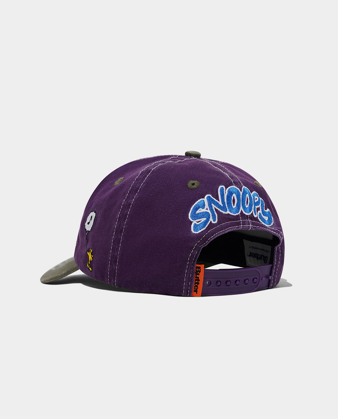 Butter Goods - Music Snapback Cap - Washed Purple/Fern Hats Butter Goods
