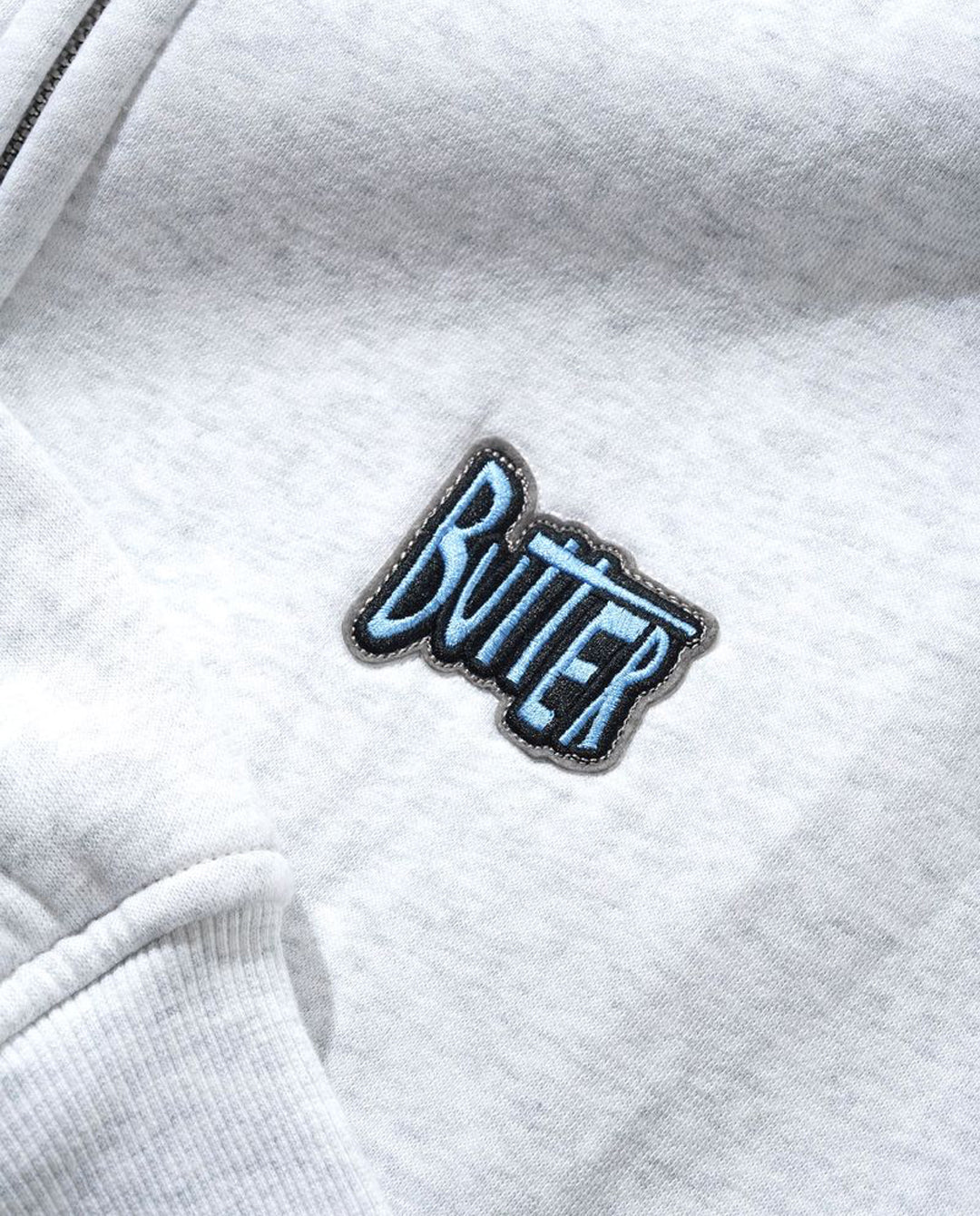 Butter Goods - Pile Lined Zip-Thru Hood - Ash | FallenFront
