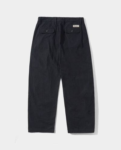 Butter Goods - Pleated Trouser - Black Pants Butter Goods