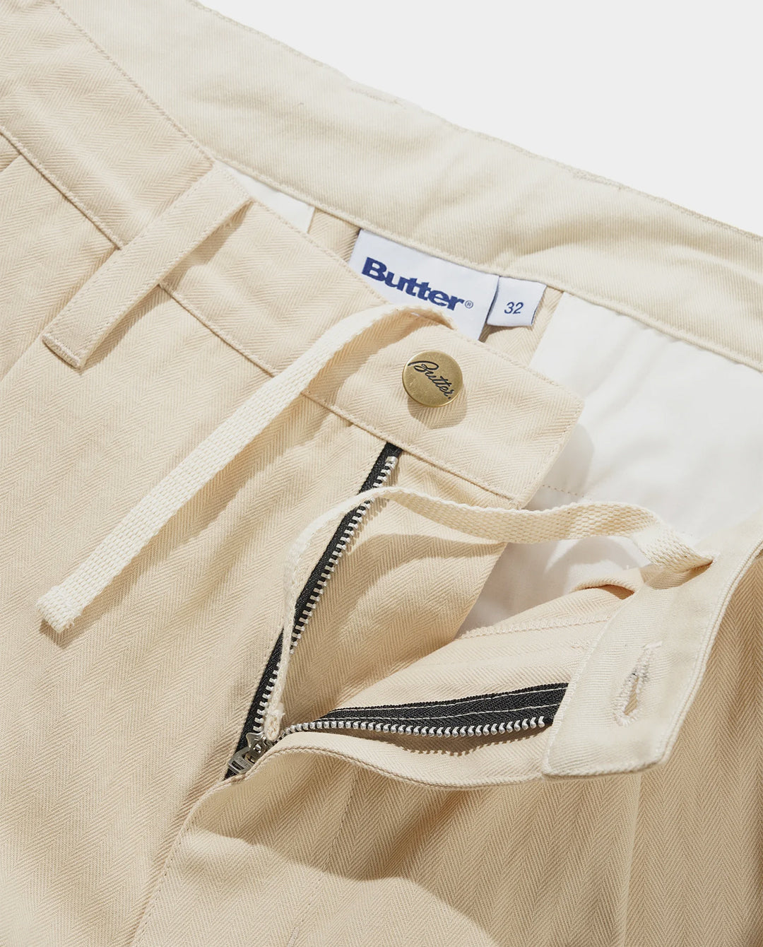 Butter Goods - Pleated Trousers - Sandstone Pants Butter Goods