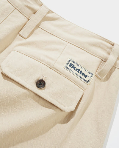 Butter Goods - Pleated Trousers - Sandstone Pants Butter Goods