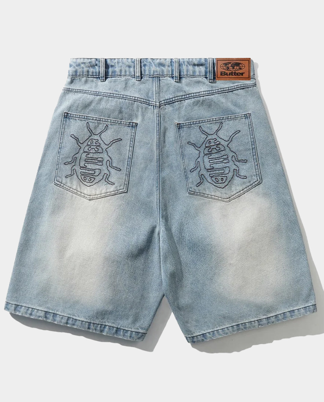 Butter Goods - Roach Denim Shorts - Distressed Indigo Shorts Butter Goods