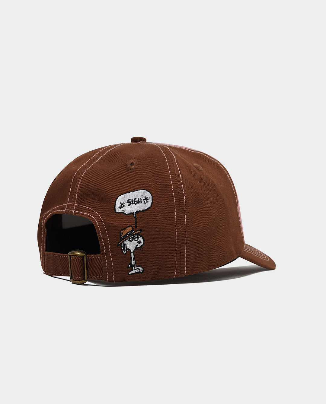Butter Goods - Spike 5 Panel - Brown/Light Pink Hats Butter Goods