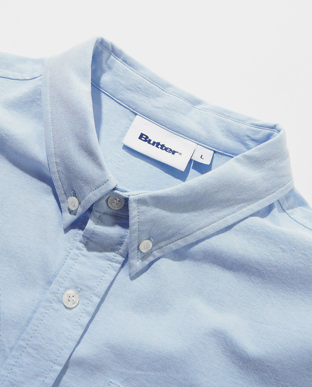 Butter Goods - Spike Oxford Shirt - Blue Shirts Butter Goods