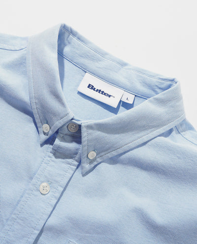 Butter Goods - Spike Oxford Shirt - Blue Shirts Butter Goods