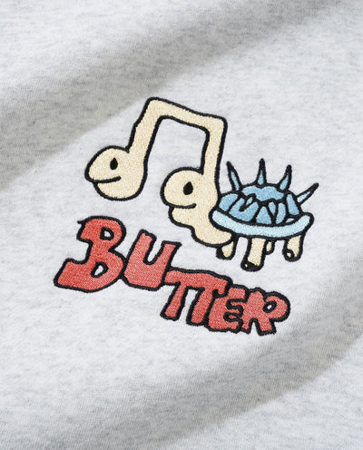 Butter Goods - Turtle Pullover Hood - Ash Hoodies Butter Goods