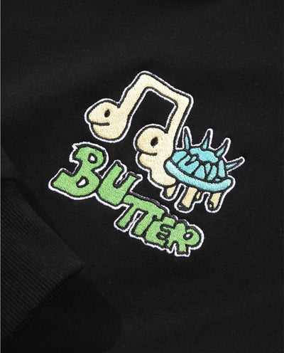Butter Goods - Turtle Pullover Hood - Black Hoodies Butter Goods