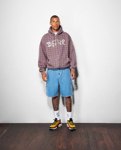 Butter Goods - Weathergear Denim Shorts - Streaky Indigo Shorts Butter Goods