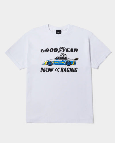 HUF x Goodyear - Checkered Flag Shirt - White
