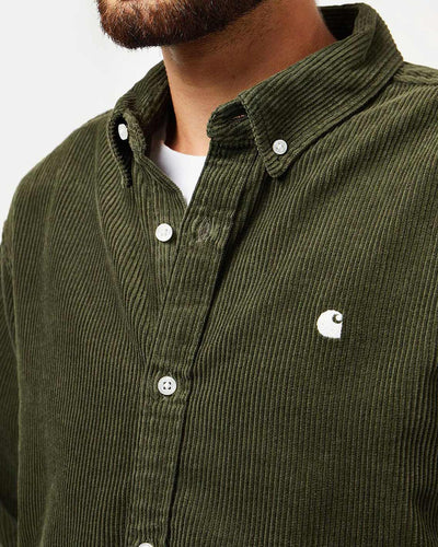 Carhartt - Madison L/S Fine Cord Shirt - Plant / Wax