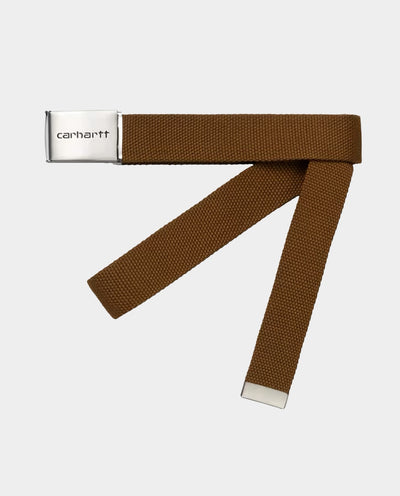 Carhartt WIP - Chrome Clip Belt - Hamilton Brown Belts Carhartt