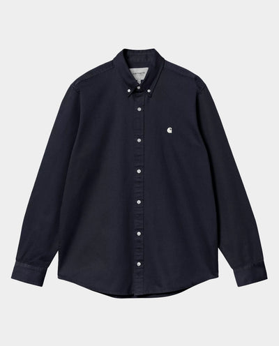 Carhartt WIP - L/S Madison Shirt - Dark Navy/Wax Shirts Carhartt