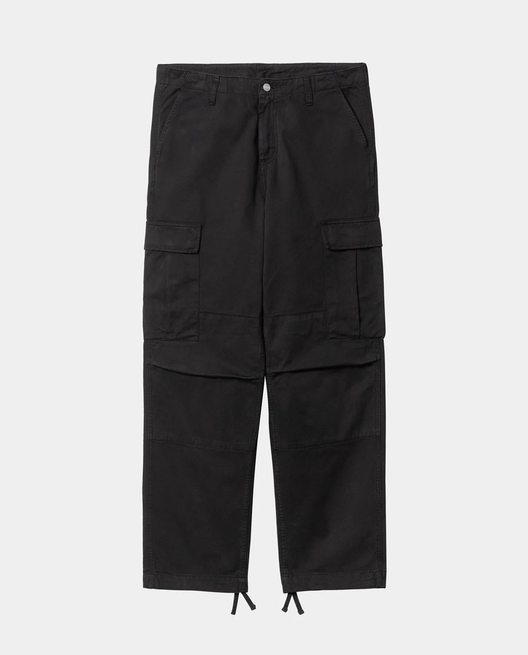 Carhartt WIP - Regular Cargo Pant - Black Garment Dyed Pants Carhartt