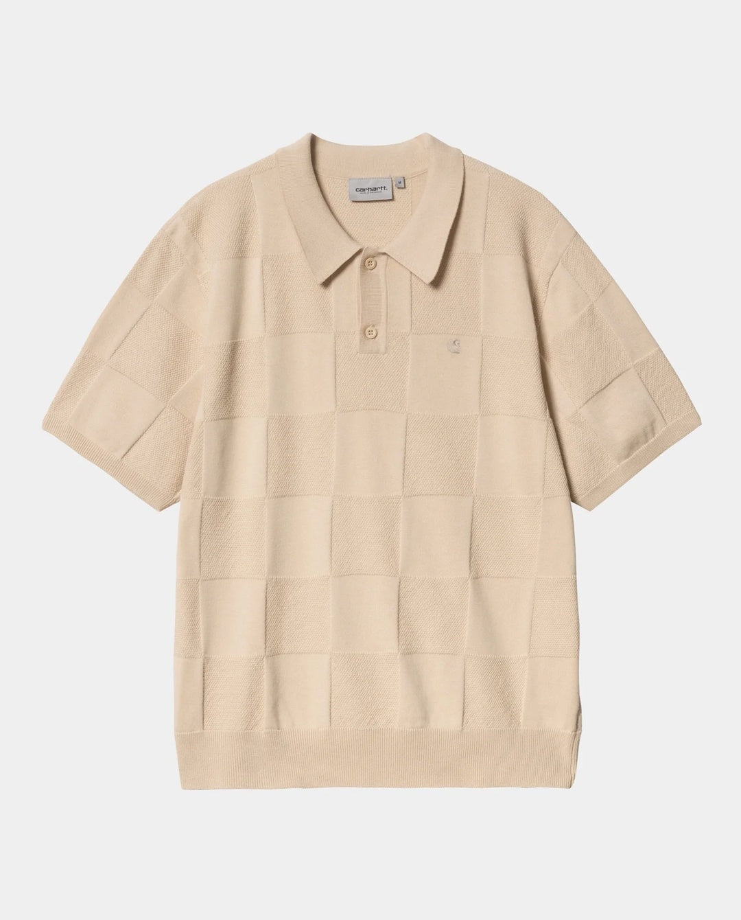Carhartt WIP - S/S Checker Polo - Fleur De Sel Shirts Carhartt