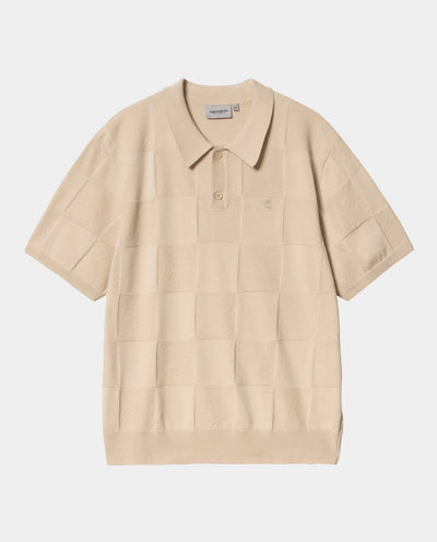 Carhartt WIP - S/S Checker Polo - Fleur De Sel Shirts Carhartt