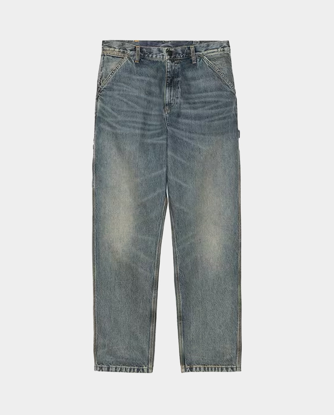 Carhartt WIP - Single Knee Pant - Blue Worn Used Wash