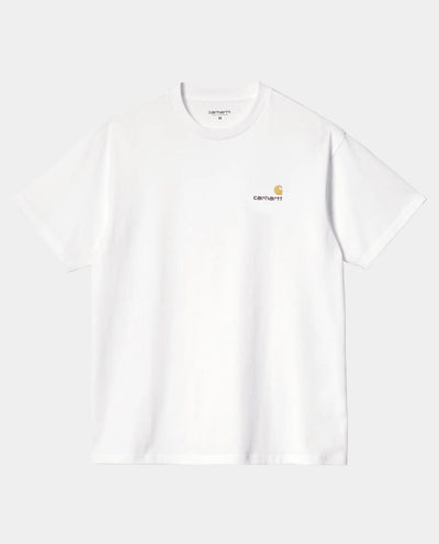 Carhartt WIP - American Script T-Shirt - White T-Shirts Carhartt   
