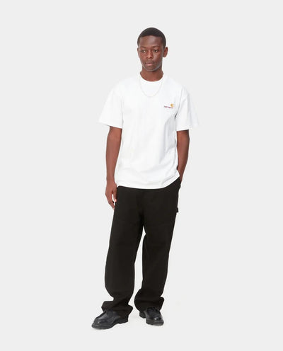 Carhartt WIP - American Script T-Shirt - White T-Shirts Carhartt   