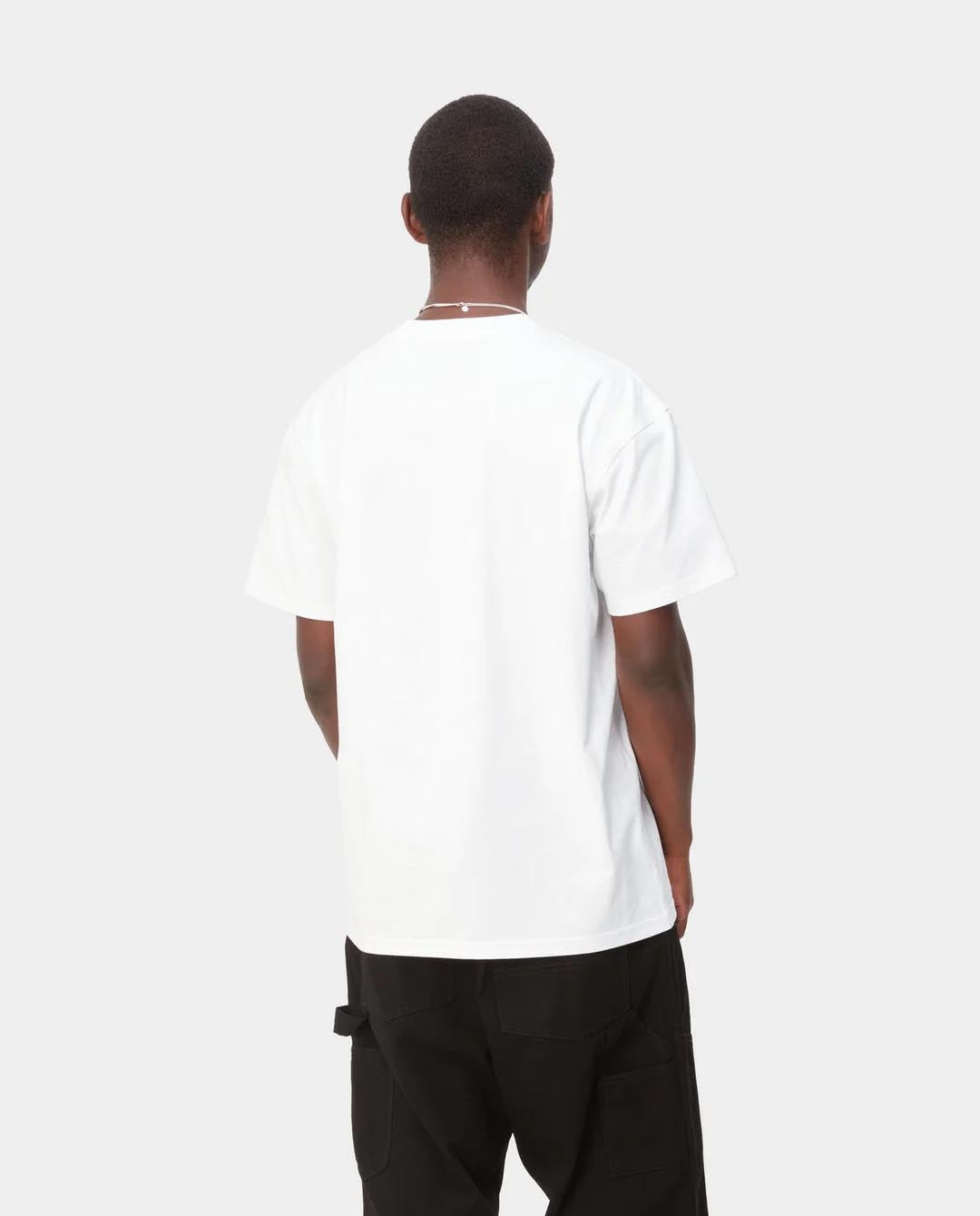 Carhartt WIP - American Script T-Shirt - White T-Shirts Carhartt   