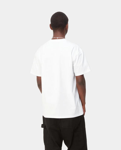 Carhartt WIP - American Script T-Shirt - White T-Shirts Carhartt   